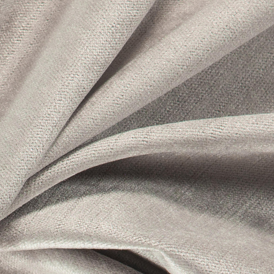 Photo of the fabric Monte Carlo Dove swatch by Zepel. Use for Curtains, Upholstery, Accessory, Top of Bed. Style of Plain, Velvet