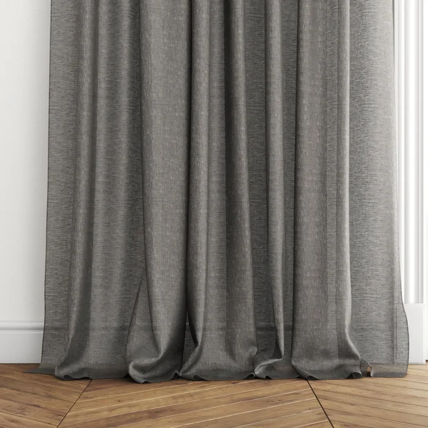 Photo of the fabric Laconia Air Granite swatch by James Dunlop. Use for Sheer Curtains. Style of Plain, Sheer
