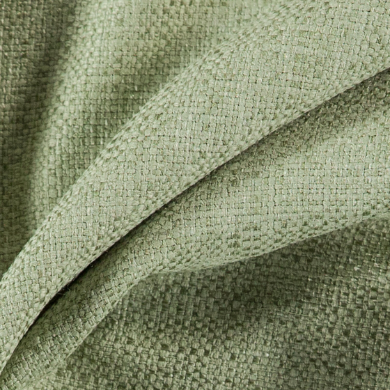 Photo of the fabric Domo Jade swatch by Zepel. Use for Curtains, Upholstery, Accessory, Top of Bed. Style of Plain, Texture