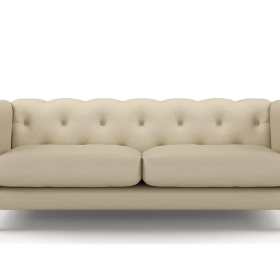 Photo of the fabric Sit Out Sand swatch by James Dunlop FibreGuard. Use for Upholstery, Accessory. Style of Plain, Taffeta