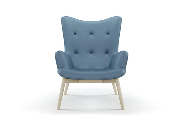 Photo of the fabric Provence Denim swatch by James Dunlop Essentials. Use for Curtains, Upholstery, Accessory, Top of Bed. Style of Plain, Texture