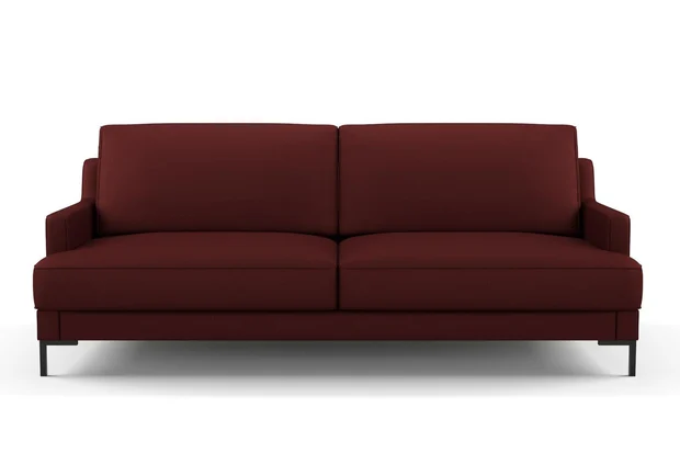 Photo of the fabric Allium Bordeaux swatch by Mokum. Use for Upholstery, Accessory. Style of Plain, Texture