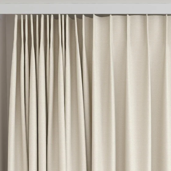 Photo of the fabric Trailblazer Cream swatch by James Dunlop FibreGuard. Use for Curtains, Upholstery, Accessory, Top of Bed. Style of Texture, Traditional