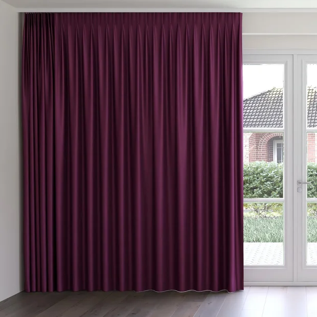 Photo of the fabric Provence Peony swatch by James Dunlop Essentials. Use for Curtains, Upholstery, Accessory, Top of Bed. Style of Plain, Texture