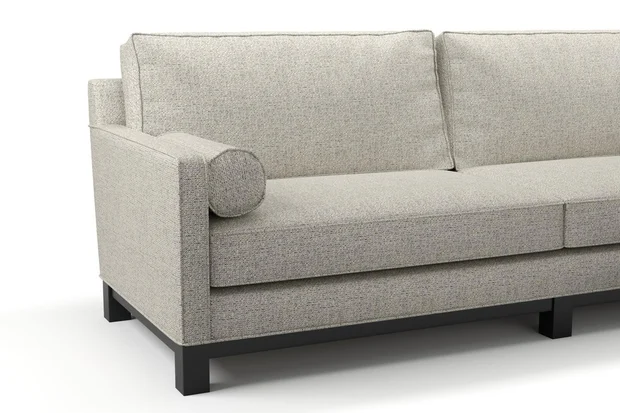 Photo of the fabric Entwine Volcanic swatch by James Dunlop. Use for Upholstery, Accessory. Style of Plain, Texture