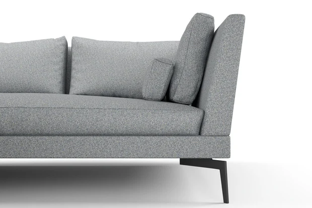Photo of the fabric Bora Bora Glacier swatch by Mokum FibreGuard. Use for Curtains, Upholstery, Accessory. Style of Plain, Texture