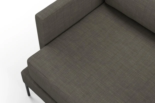Photo of the fabric Ficus Smoke swatch by Mokum. Use for Upholstery, Accessory. Style of Plain, Texture
