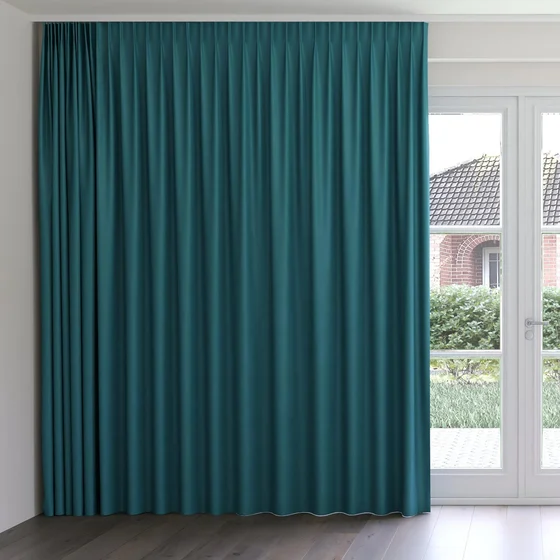 Photo of the fabric Urban Peacock swatch by James Dunlop. Use for Curtains, Upholstery, Accessory. Style of Plain, Texture