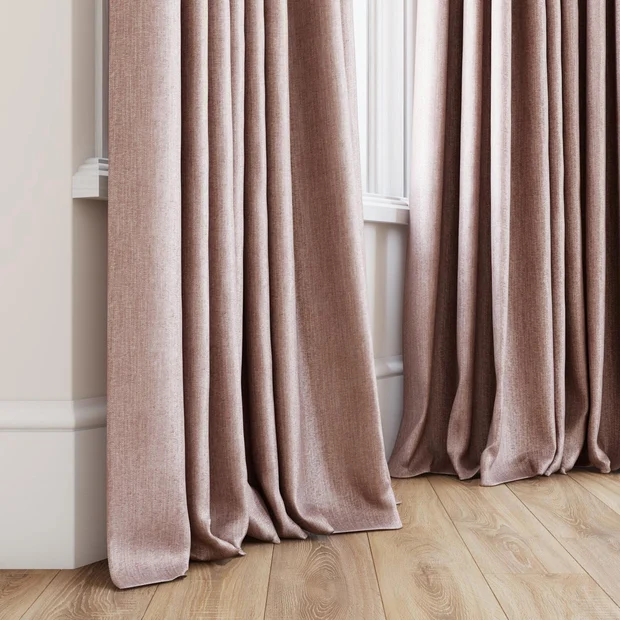 Photo of the fabric Trezor Boudoir swatch by James Dunlop FibreGuard. Use for Curtains, Upholstery, Accessory. Style of Chenille, Plain