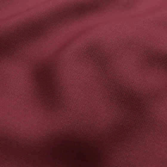 Photo of the fabric Como Bordeaux swatch by Mokum. Use for Upholstery, Accessory. Style of Plain, Texture