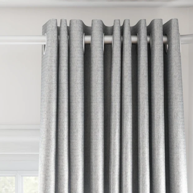 Photo of the fabric Kennedy II Blackout Oyster swatch by James Dunlop. Use for Curtains. Style of Plain, Texture