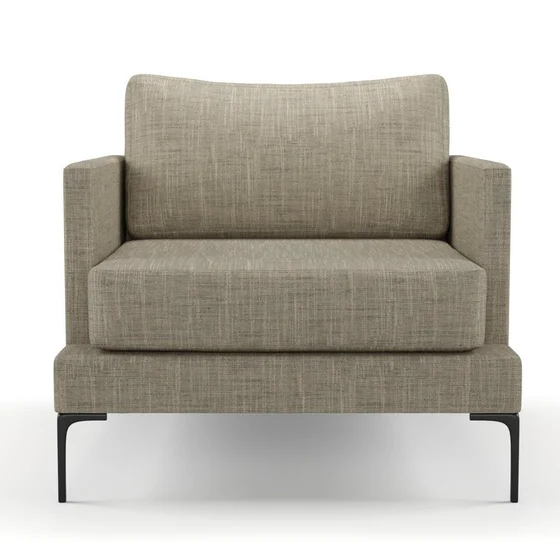 Photo of the fabric Ficus Pepper 851 swatch by Mokum. Use for Upholstery, Accessory. Style of Plain, Texture