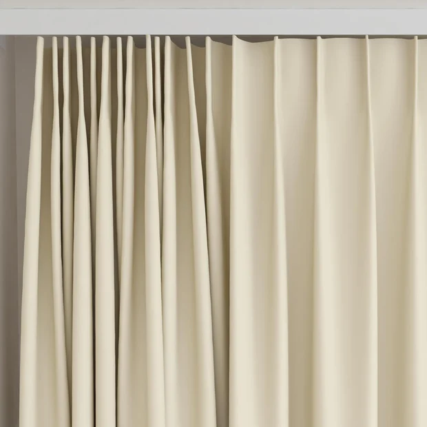 Photo of the fabric Vela Sand swatch by James Dunlop FibreGuard. Use for Curtains, Upholstery, Accessory, Top of Bed. Style of Plain, Velvet