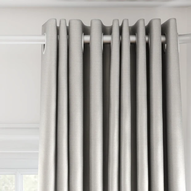 Photo of the fabric Stallion 2 UC Moonstone swatch by James Dunlop Essentials. Use for Curtains, Accessory. Style of Plain, Texture