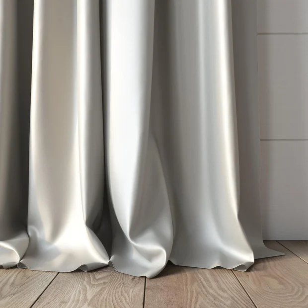 Photo of the fabric Sleek Parchment swatch by James Dunlop. Use for Curtains, Accessory, Top of Bed. Style of Plain, Taffeta