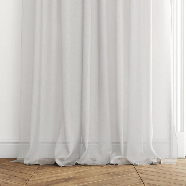Photo of the fabric Tempest Oyster swatch by Mokum. Use for Sheer Curtains. Style of Plain, Sheer