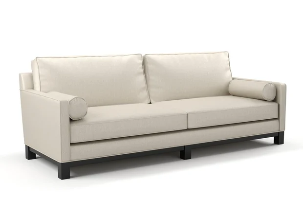 Photo of the fabric Meknes Linen swatch by James Dunlop. Use for Upholstery, Accessory. Style of Plain, Texture