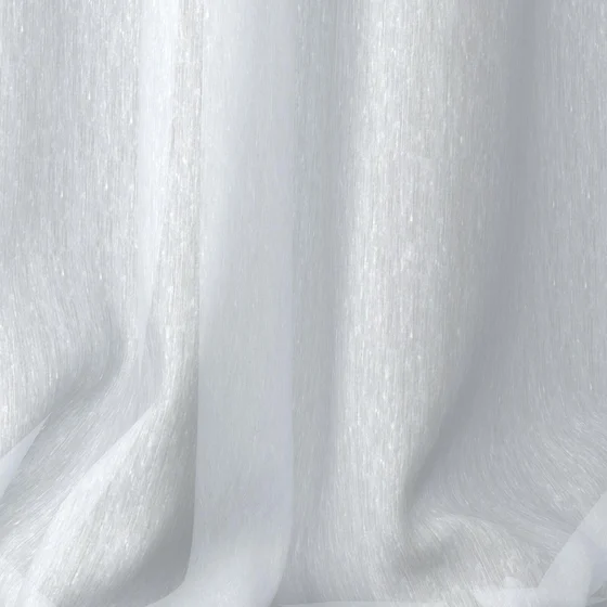 Photo of the fabric Malaga Reflect swatch by James Dunlop Essentials. Use for Sheer Curtains. Style of Plain, Sheer