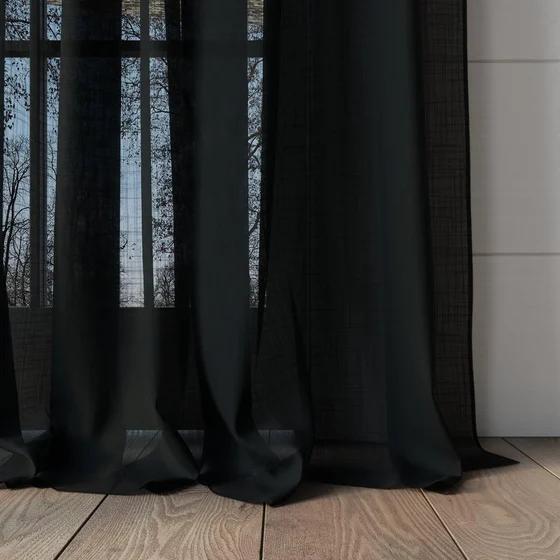 Photo of the fabric Kumo Recycled Lake swatch by James Dunlop. Use for Sheer Curtains. Style of Plain, Sheer