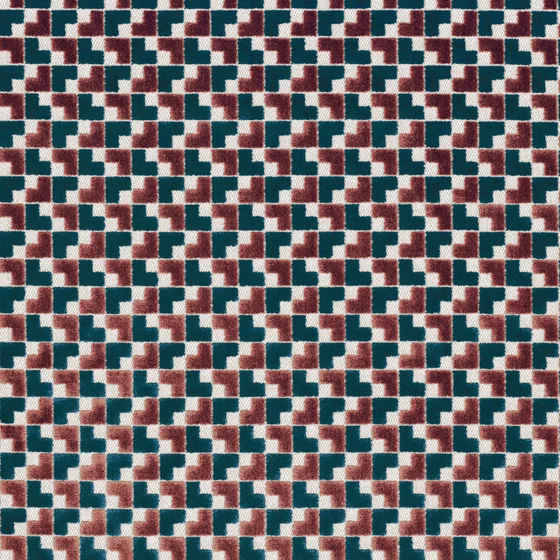 Photo of the fabric Baker Street 4852 4852 0518 swatch by Casamance. Use for Upholstery, Accessory. Style of Geometric, Velvet