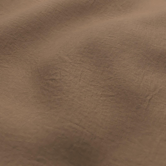 Photo of the fabric Satori Stonewash Copper swatch by Mokum. Use for Curtains, Upholstery Light Duty, Accessory, Top of Bed. Style of Plain, Texture