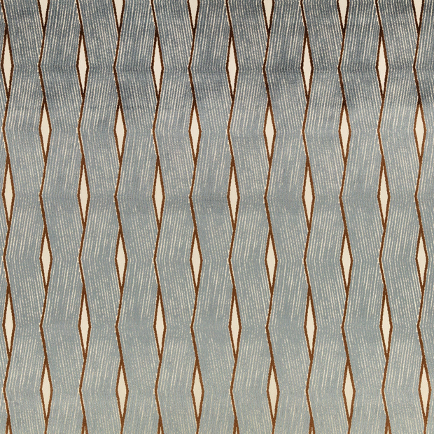 Photo of the fabric Zephi 8071 04 swatch by Romo. Use for Upholstery, Accessory. Style of Geometric, Velvet