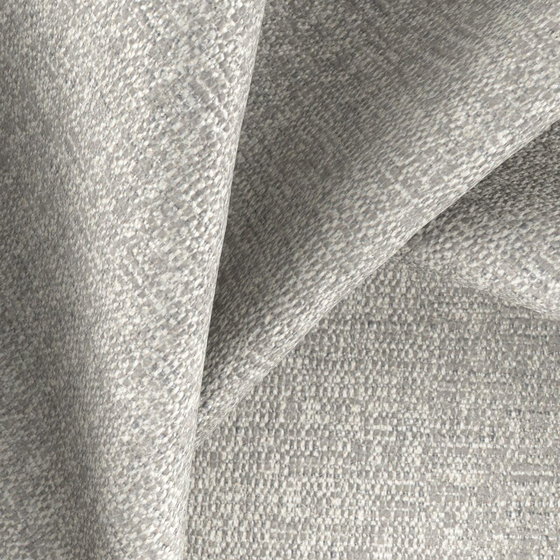 Photo of the fabric Asset Silver swatch by Zepel FibreGuard. Use for Upholstery, Accessory, Top of Bed. Style of Plain, Texture