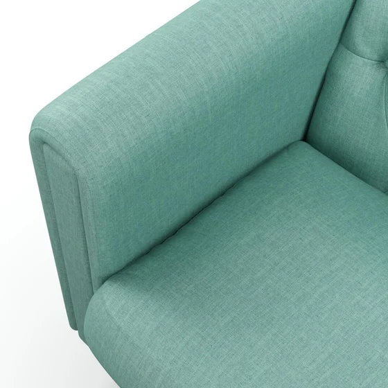 Photo of the fabric Frisco Porcelain swatch by James Dunlop Essentials. Use for Curtains, Upholstery, Accessory, Top of Bed. Style of Plain, Texture