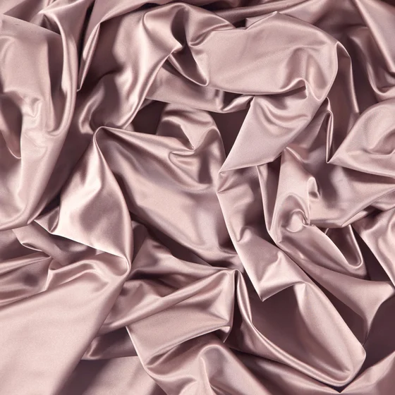 Photo of the fabric Sateen 137 Quartz swatch by Zepel. Use for Curtains, Upholstery, Accessory, Top of Bed. Style of Plain, Taffeta