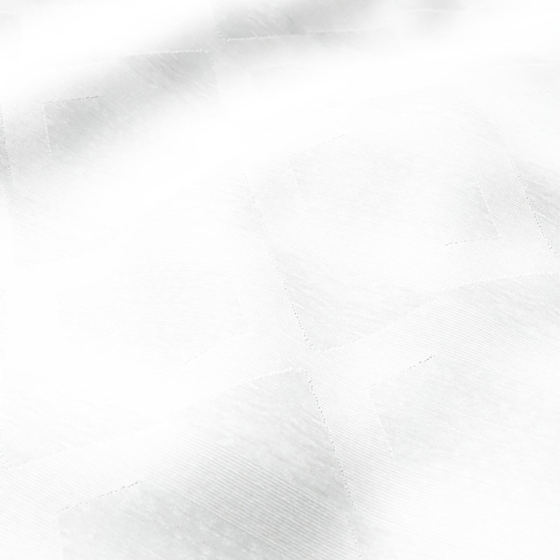 Photo of the fabric Oscine Eggshell swatch by FR-One. Use for Sheer Curtains. Style of Geometric, Sheer