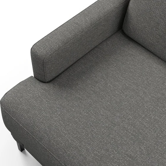 Photo of the fabric Coupole Granite swatch by Mokum. Use for Upholstery, Accessory. Style of Plain, Texture