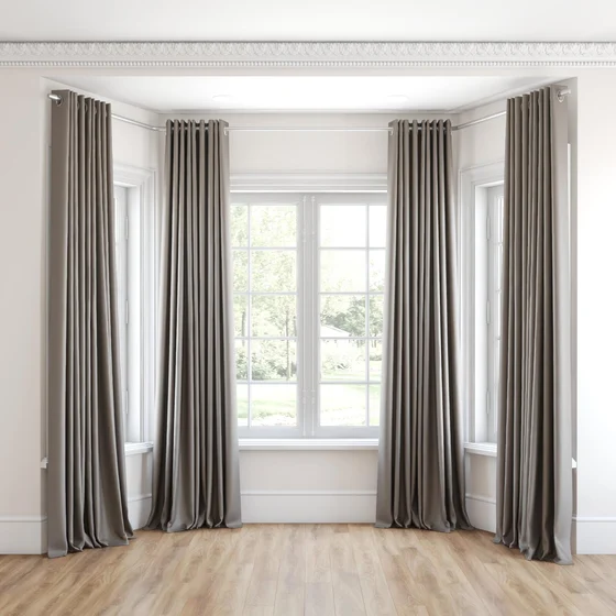 Photo of the fabric Silk Road Aloy swatch by James Dunlop Essentials. Use for Curtains, Accessory. Style of Plain, Texture