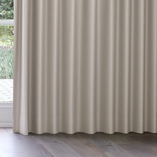 Photo of the fabric Silk Road Shimmer swatch by James Dunlop Essentials. Use for Curtains, Accessory. Style of Plain, Texture