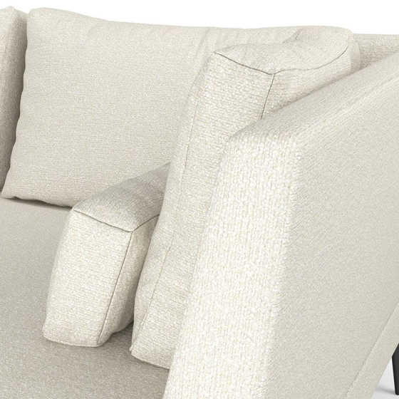 Photo of the fabric Grain Marshmallow swatch by Mokum. Use for Upholstery, Accessory, Top of Bed. Style of Plain, Texture