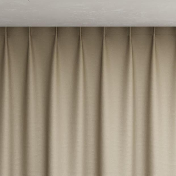 Photo of the fabric Satori Stonewash Jute swatch by Mokum. Use for Curtains, Upholstery Light Duty, Accessory, Top of Bed. Style of Plain, Texture