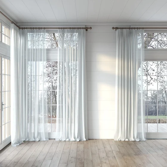 Photo of the fabric Illusion Dew swatch by James Dunlop. Use for Sheer Curtains. Style of Plain, Sheer