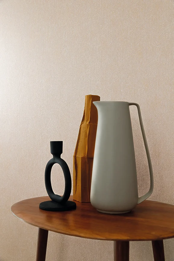 Photo of the fabric Isabelline Wp 7526 7526 1732 in situ by Casamance. Use for Wall Covering