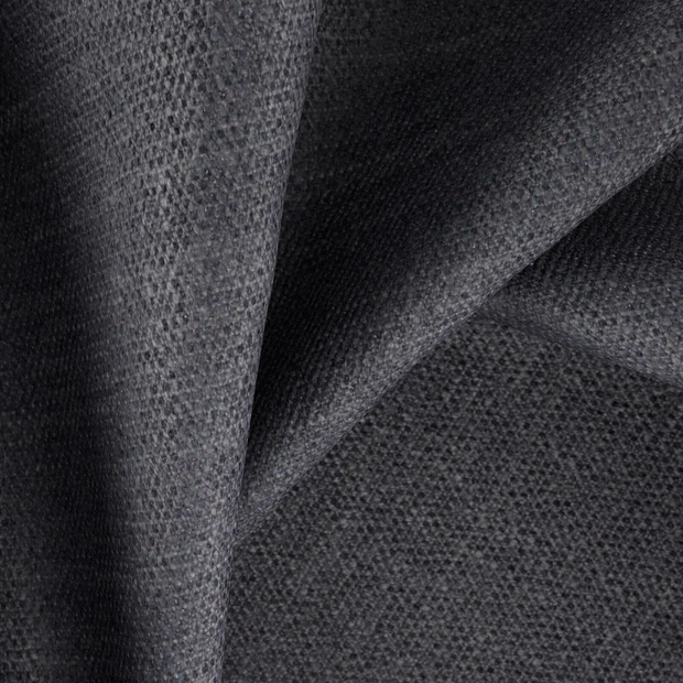 Photo of the fabric Loft Caviar swatch by Zepel. Use for Upholstery, Accessory, Top of Bed. Style of Plain, Taffeta