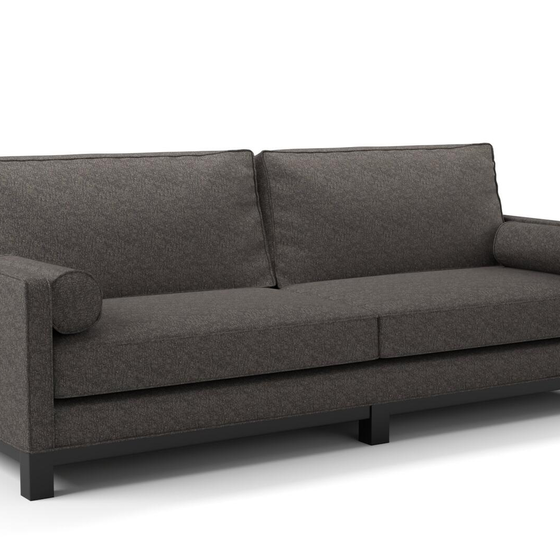 Photo of the fabric Omni Carbon swatch by James Dunlop FibreGuard. Use for Upholstery, Accessory, Top of Bed. Style of Plain, Texture