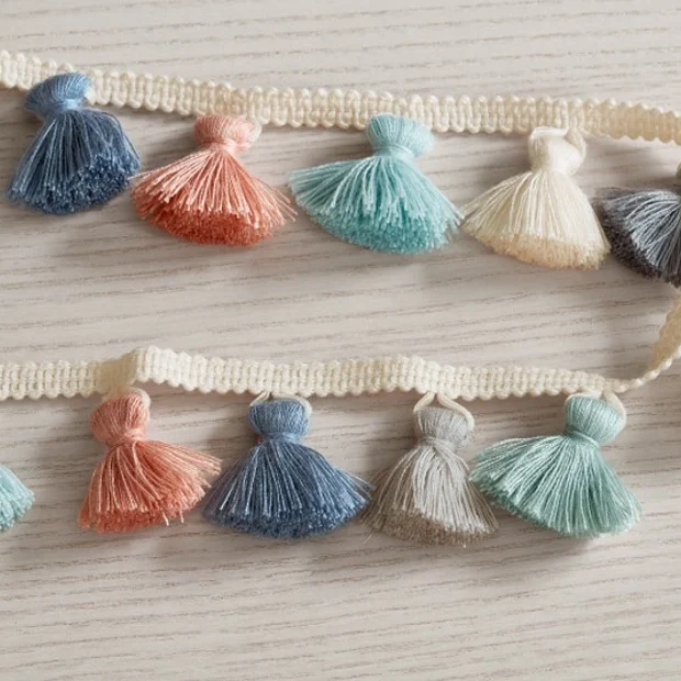 Photo of the fabric Tufty Braid Vnt84 02 swatch by Villa Nova. Use for Trim