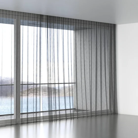Photo of the fabric Alliance FR Carbon swatch by James Dunlop. Use for Sheer Curtains. Style of Plain, Sheer