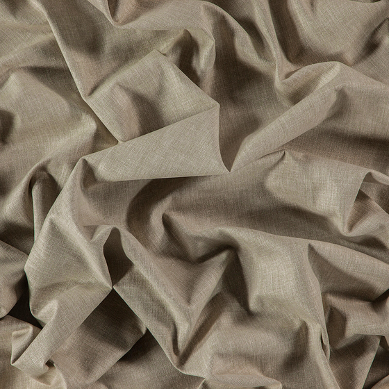 Photo of the fabric Navarra Flax swatch by Zepel. Use for Curtains, Upholstery, Accessory, Top of Bed. Style of Plain, Taffeta