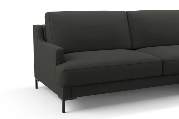 Photo of the fabric Ficus Soot swatch by Mokum. Use for Upholstery, Accessory. Style of Plain, Texture