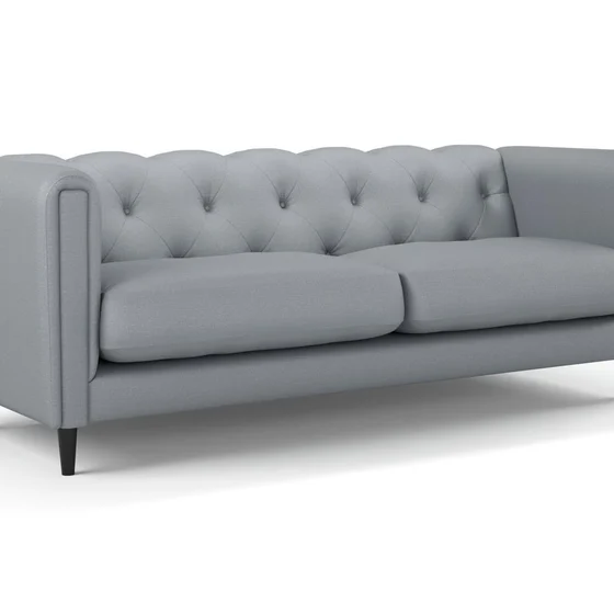 Photo of the fabric Soho Chrome swatch by James Dunlop. Use for Curtains, Upholstery, Accessory. Style of Plain, Texture