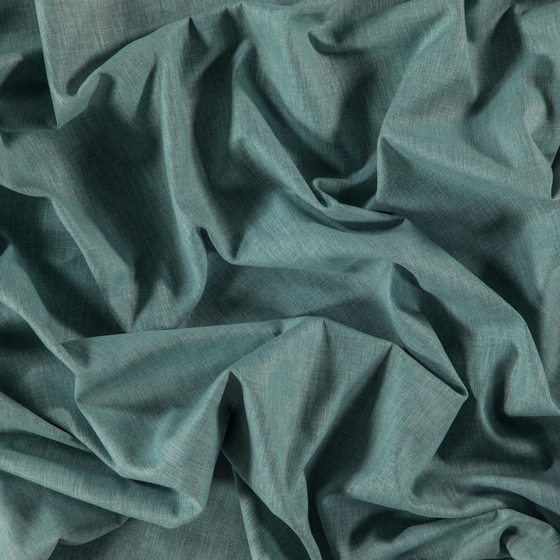 Photo of the fabric Navarra Surf swatch by Zepel. Use for Curtains, Upholstery, Accessory, Top of Bed. Style of Plain, Taffeta