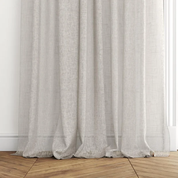 Photo of the fabric Beech Stone swatch by James Dunlop. Use for Sheer Curtains. Style of Plain, Sheer