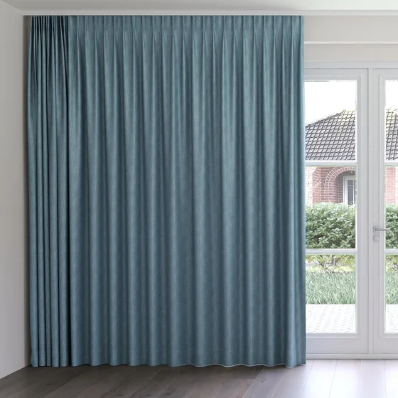 Photo of the fabric Trezor Spa swatch by James Dunlop FibreGuard. Use for Curtains, Upholstery, Accessory. Style of Chenille, Plain
