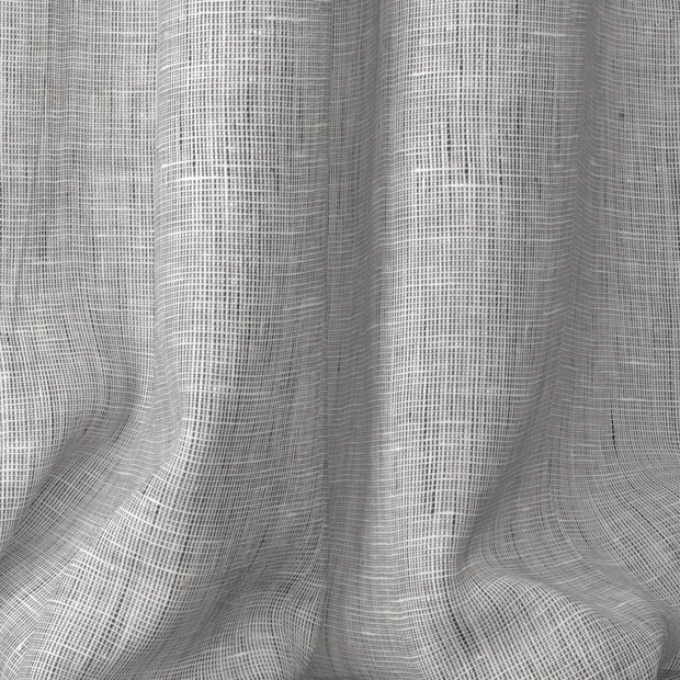 Photo of the fabric Lino Zebra swatch by Mokum. Use for Sheer Curtains. Style of Plain, Sheer