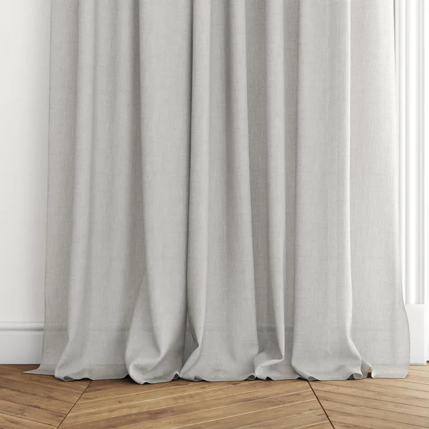 Photo of the fabric Illusion Frost swatch by James Dunlop. Use for Sheer Curtains. Style of Plain, Sheer
