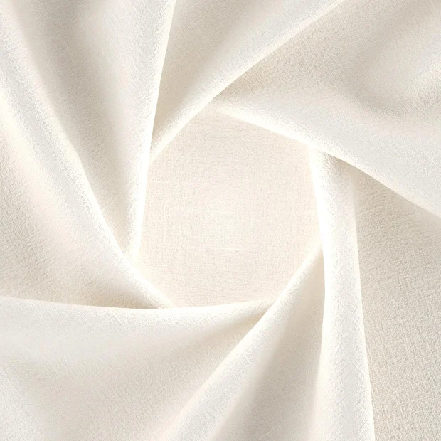Photo of the fabric Cavalry Snow swatch by Zepel FibreGuard. Use for Curtains, Upholstery, Accessory, Top of Bed. Style of Chenille, Plain